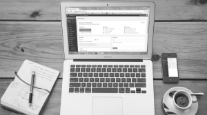 laptop and phone on wordpress