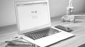 google on a laptop
