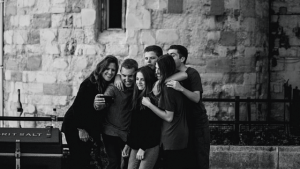 young people taking a selfie