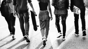 Generation Z on skateboards